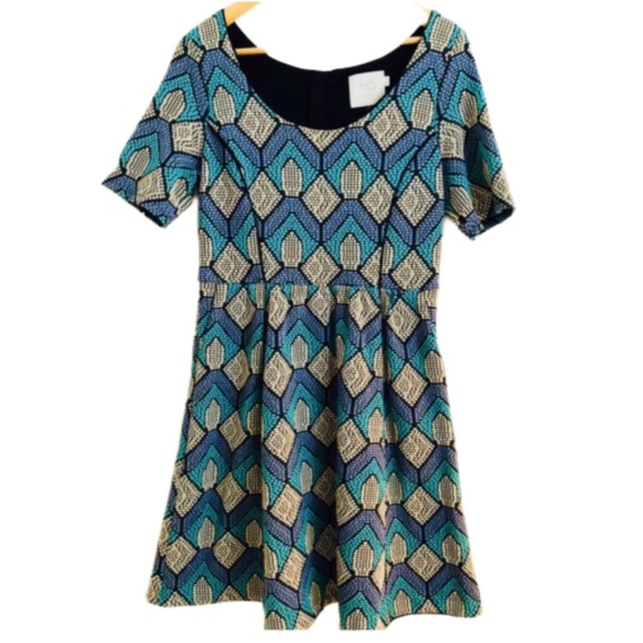 HD in Paris Dresses & Skirts - HD in Paris Textured Patterned Jersey Dress Sz M/L